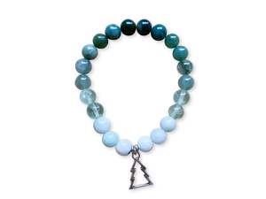 Holiday Collection || Moss Agate, Green Fluorite, Green Quartz, Burmese Jade & Rainbow Moonstone || Reiki Infused