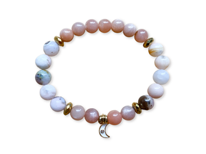 Holiday Collection || Pink Opal & Peach Moonstone || Reiki Infused