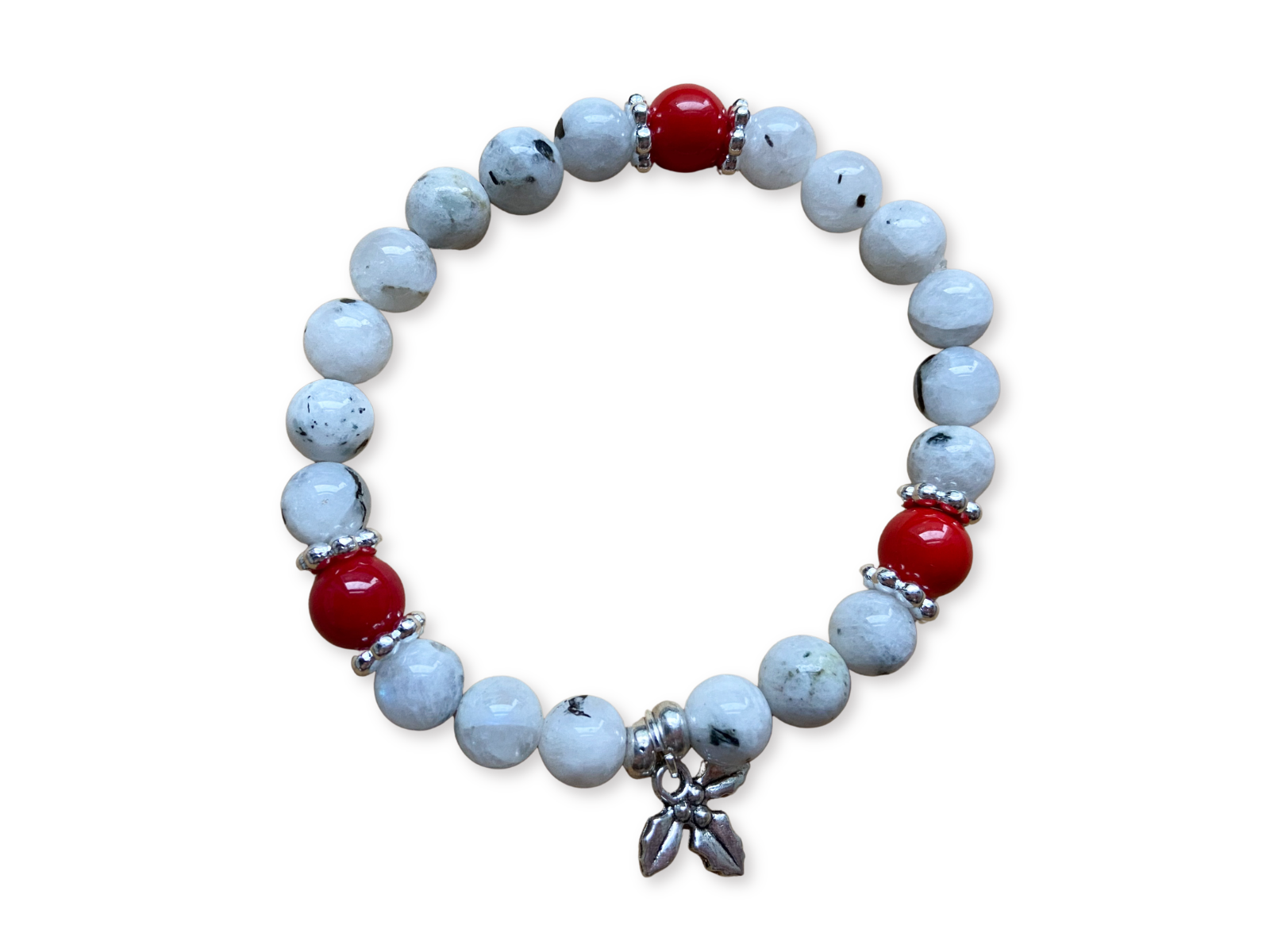 Holiday Collection || Rainbow Moonstone & Red Coral || Reiki Infused