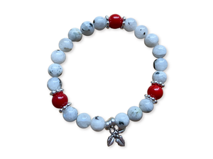 Holiday Collection || Rainbow Moonstone & Red Coral || Reiki Infused
