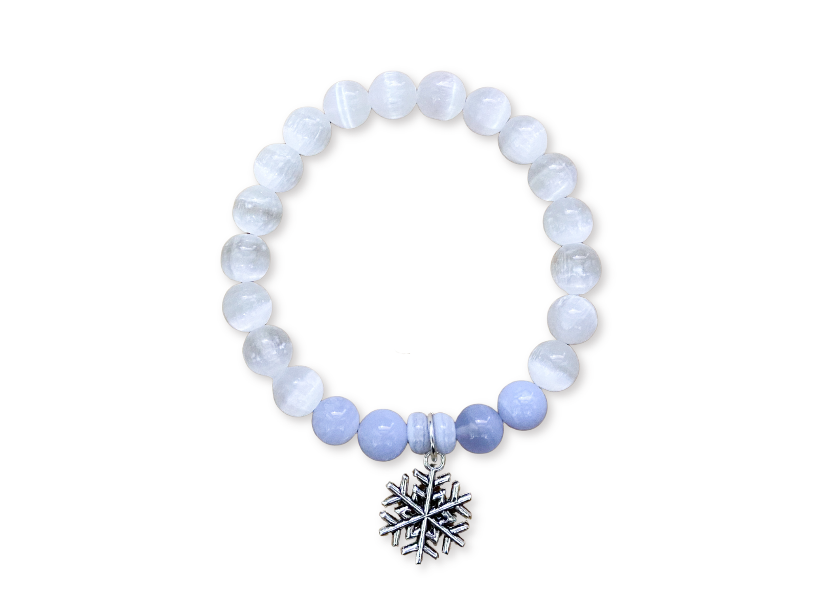 Holiday Collection || Selenite & Blue Lace Agate || Reiki Infused