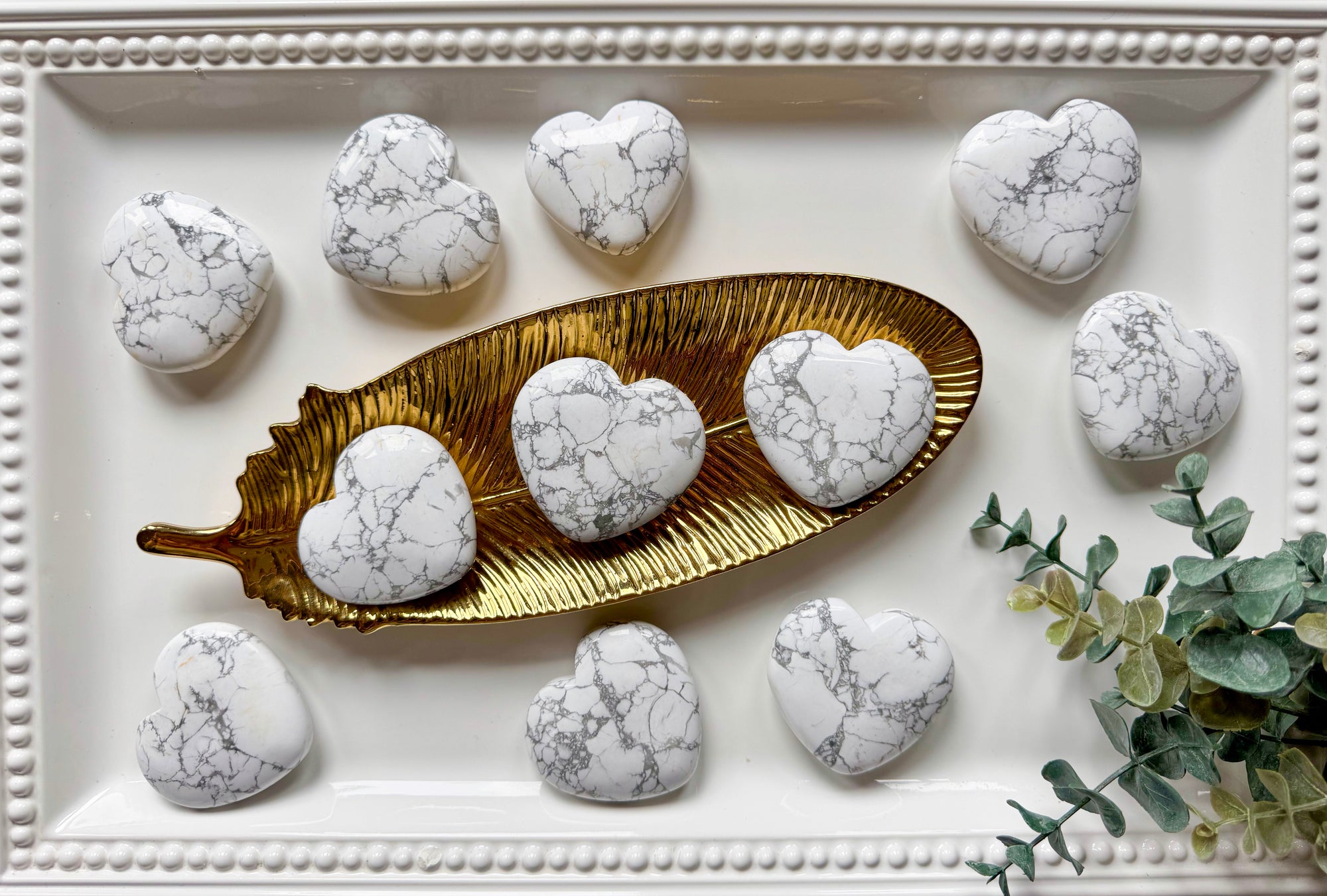 Howlite Heart