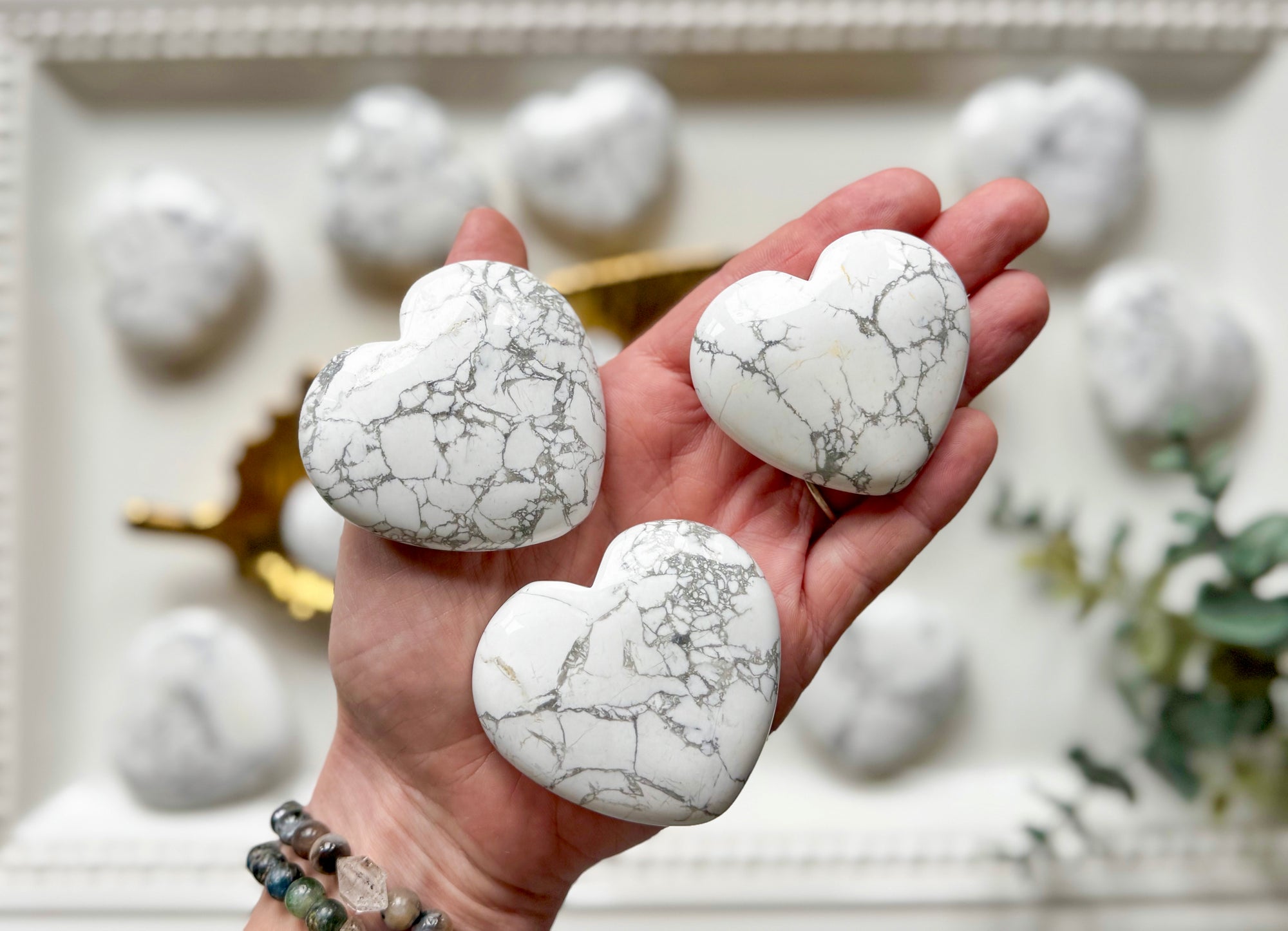Howlite Heart