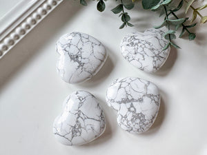 Howlite Heart