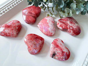 Red Moonstone Heart