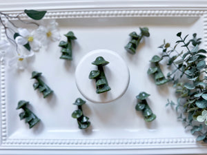 Jade Mushroom Family Carving