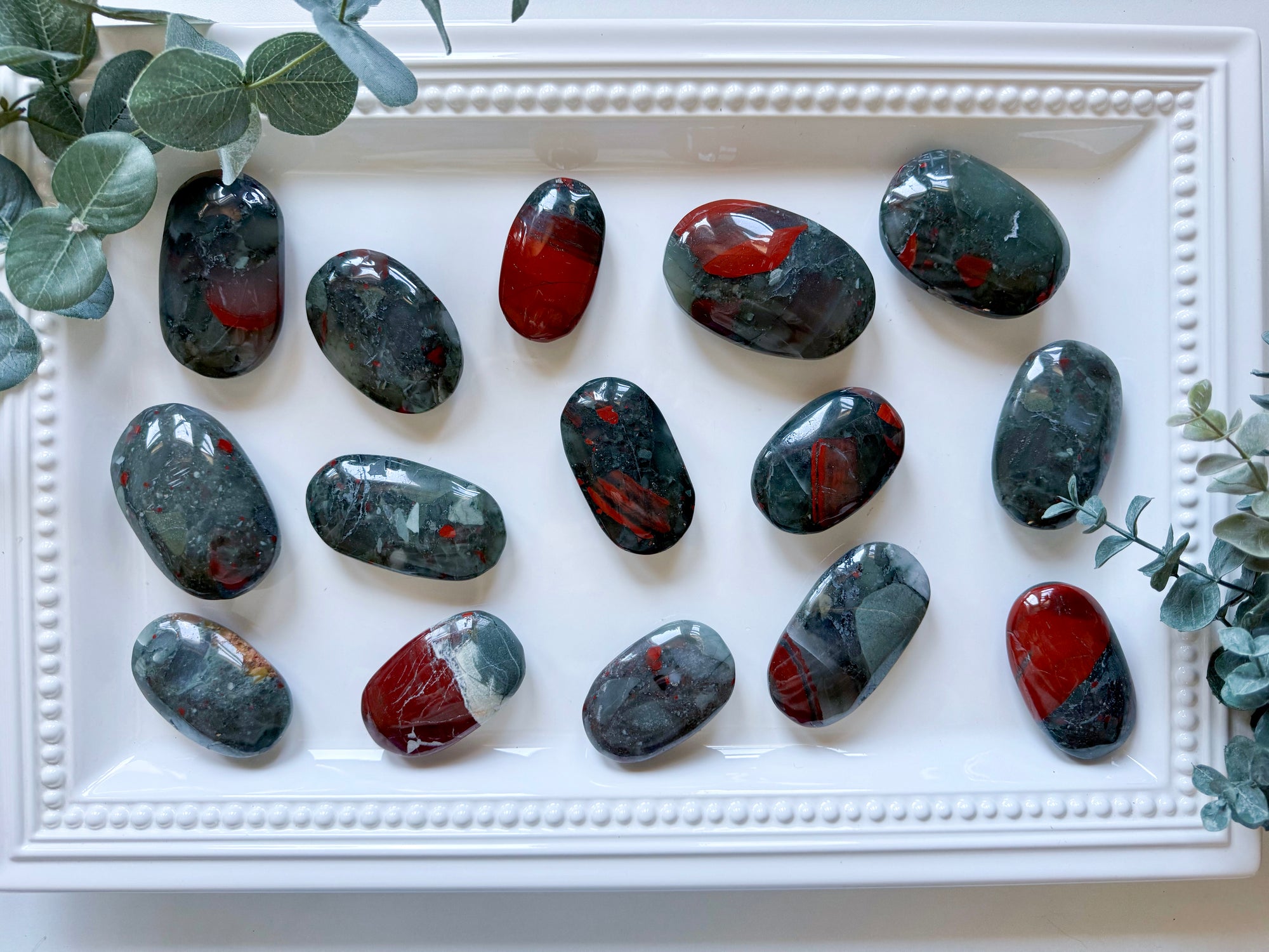 Bloodstone Palm Stone || Africa