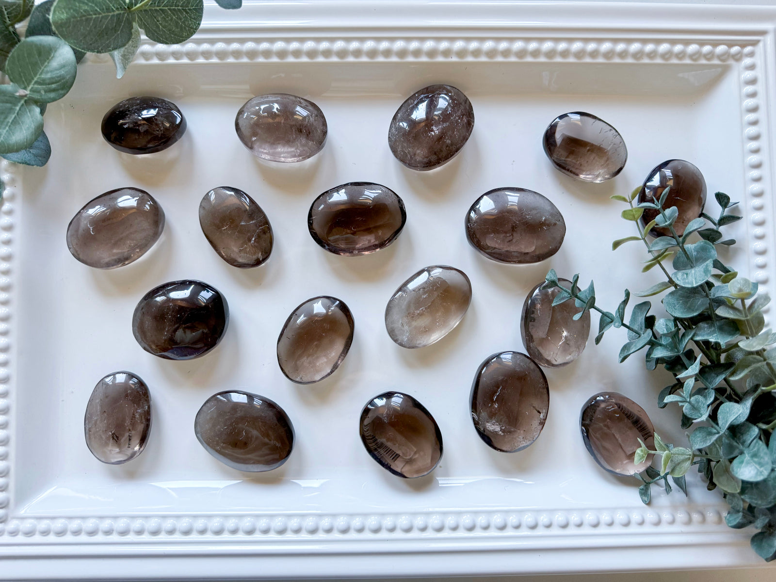 Smoky Quartz Palm Stone