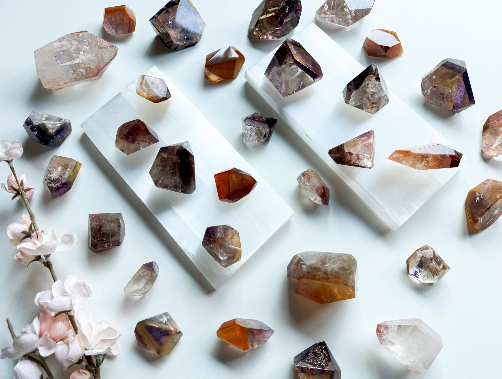 Dreamcoat Lemurian Amethyst Faceted Free Form || Brazil