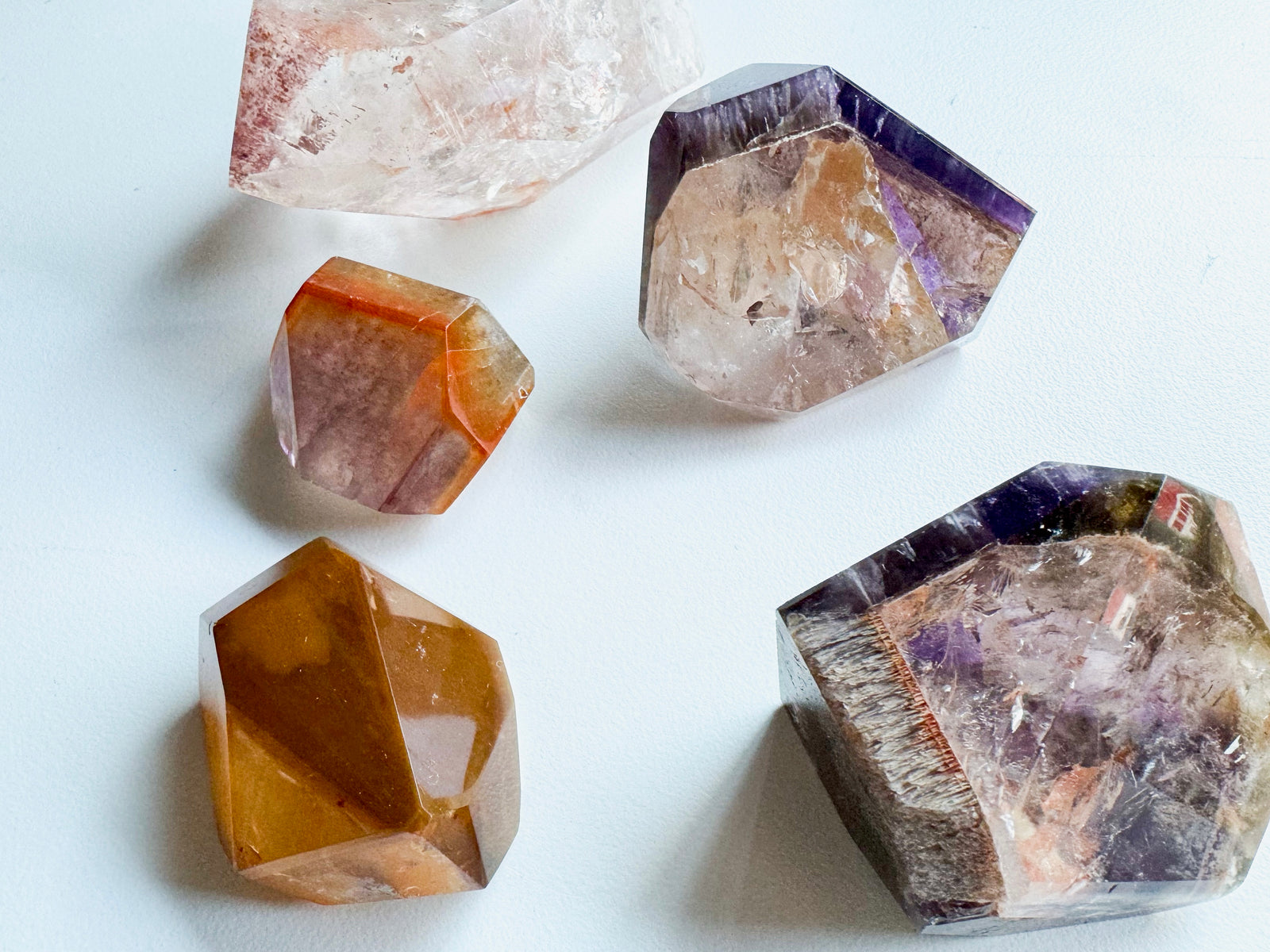 Dreamcoat Lemurian Amethyst Faceted Free Form || Brazil