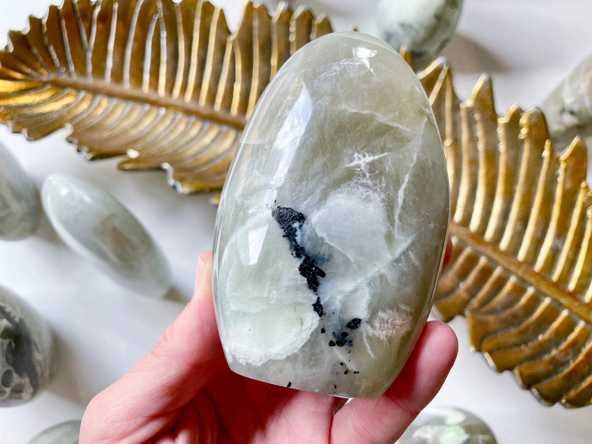 Garnierite Green Moonstone Free Form