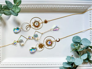 Rainbow Catcher Window Hanger || Gold