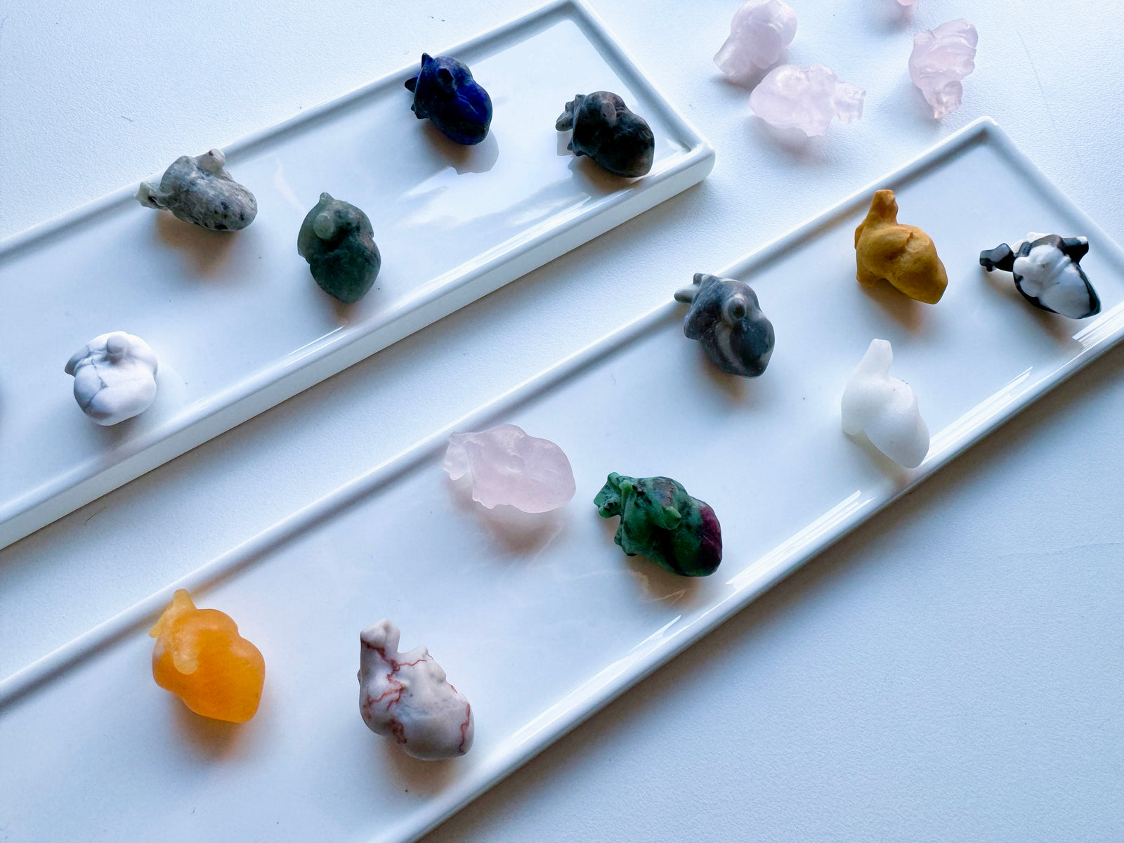 Mini Crystal Anatomical Heart || Matte