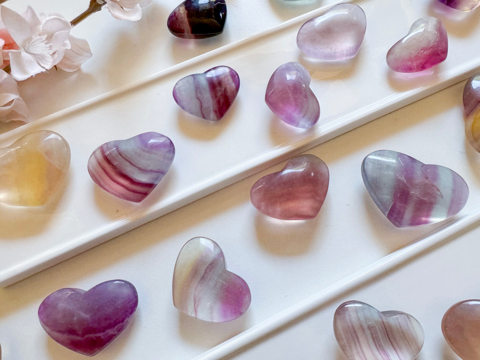 Pastel Fluorite Heart