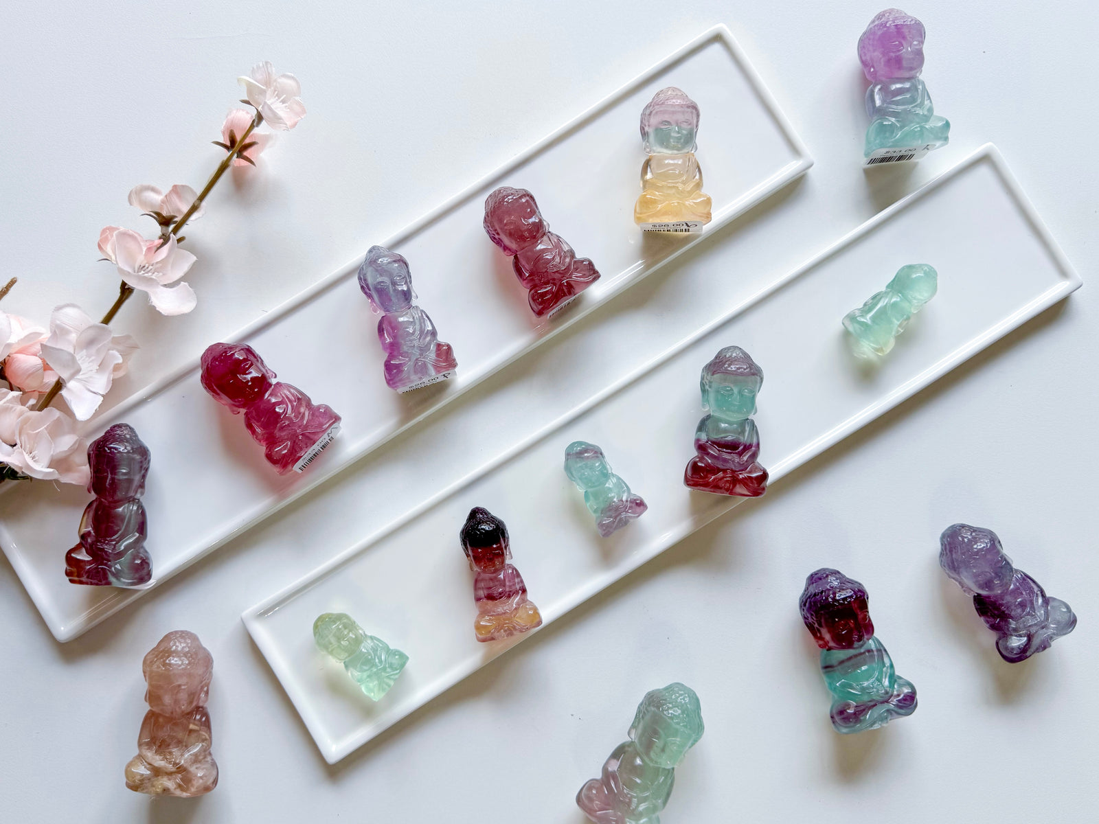 Pastel Fluorite Buddha