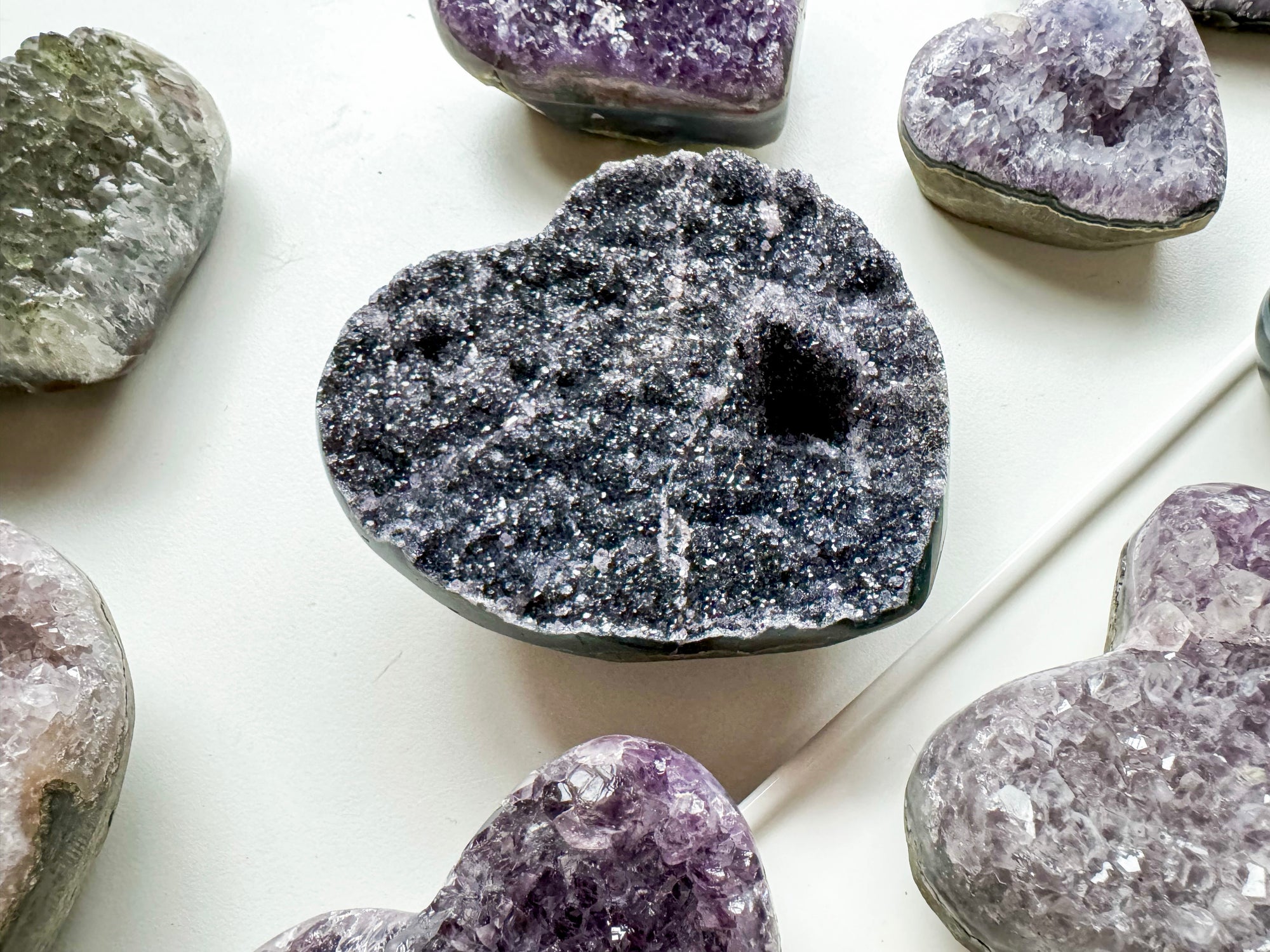 Amethyst Heart Geode || Uruguay