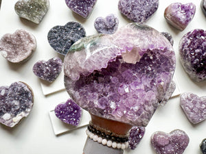 Amethyst Heart Geode || Uruguay