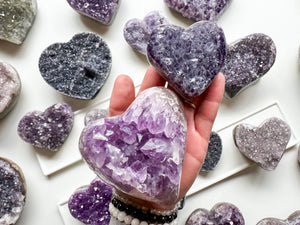 Amethyst Heart Geode || Uruguay