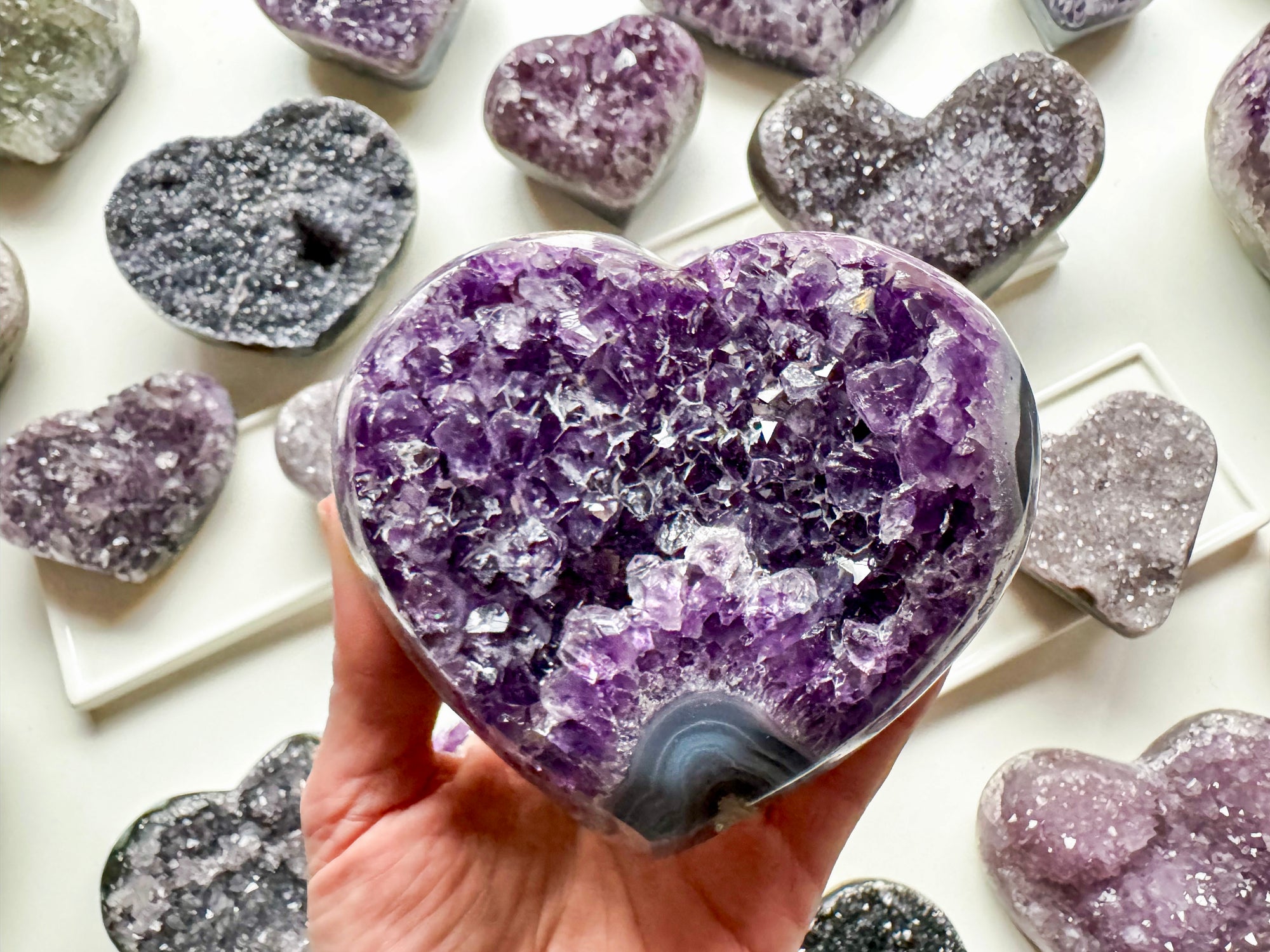 Amethyst Heart Geode || Uruguay