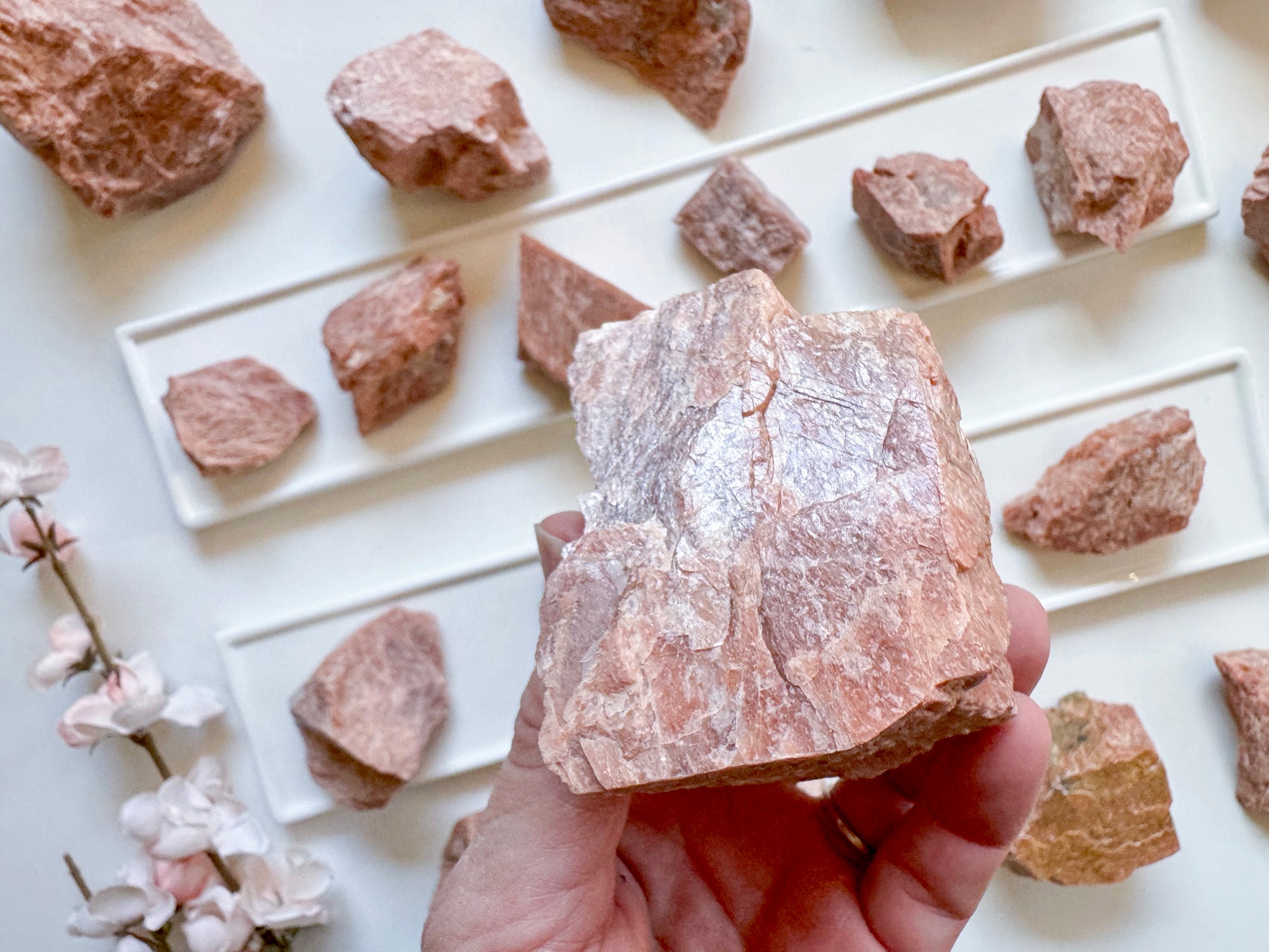 Peach Moonstone Raw || India