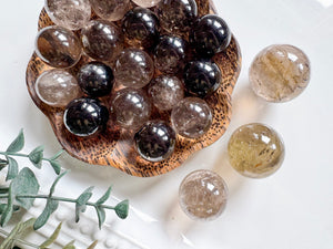 Smoky Quartz Sphere || Small