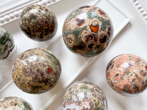 Green Rhyolite Sphere