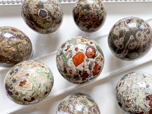 Green Rhyolite Sphere