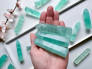 Mint Green Fluorite Points