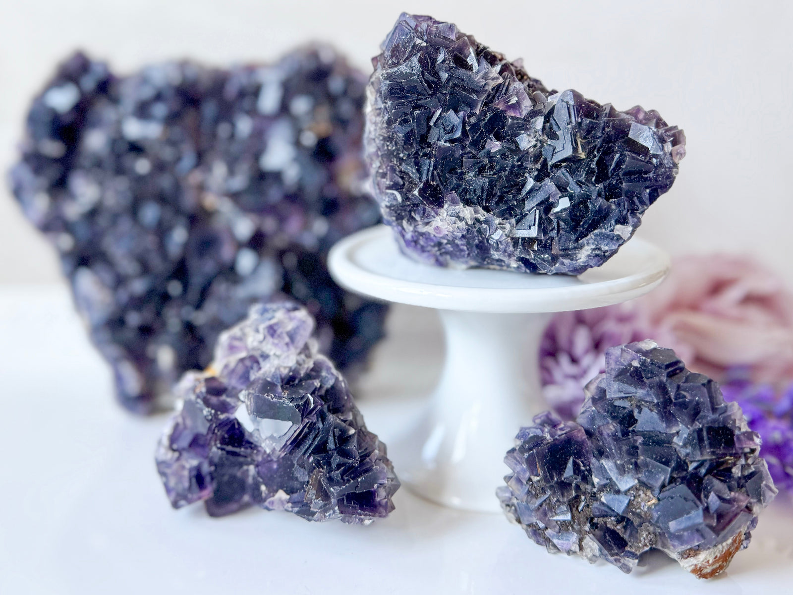 Purple Cubic Fluorite || Anhui Province, China