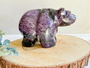 Charoite Bear || Showpiece