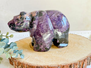 Charoite Bear || Showpiece