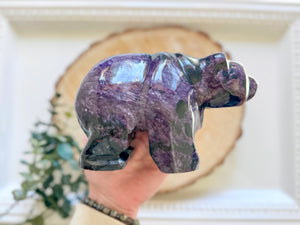 Charoite Bear || Showpiece