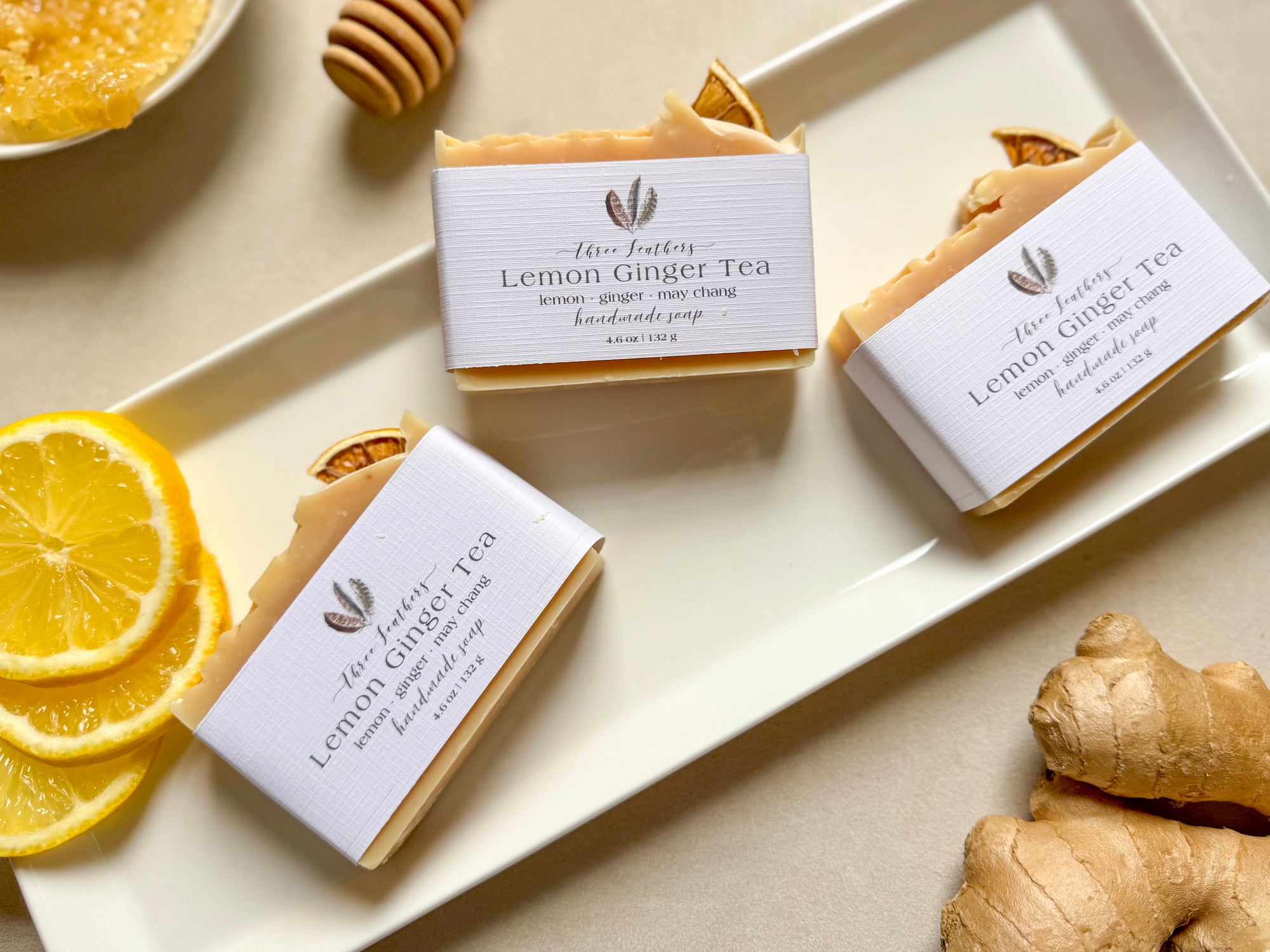 Lemon Ginger Tea || Cold Process Soap
