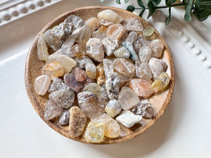 Rutilated Quartz Chip Tumbled Stone