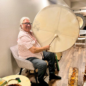 Drum Circle & Storytelling with Mr. Charging Crow [Deposit] - Saturday, December 27 1-2:30pm