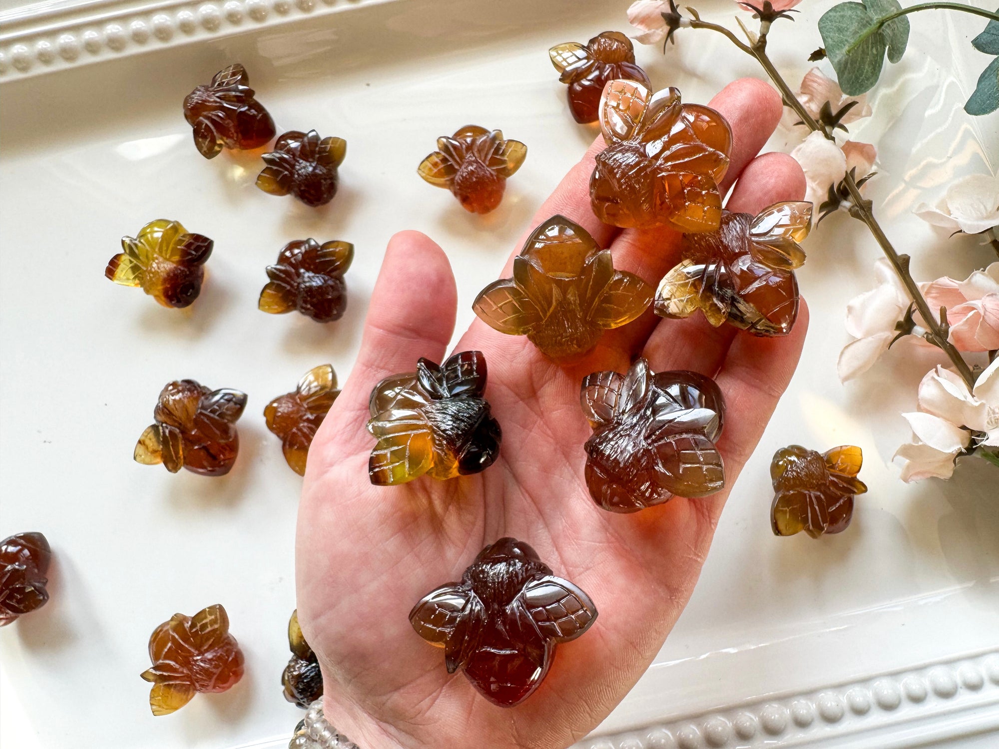Amber Bee Carving