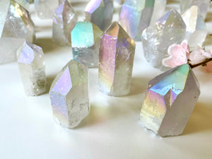 Aura Quartz Rough/Raw & Polished Points