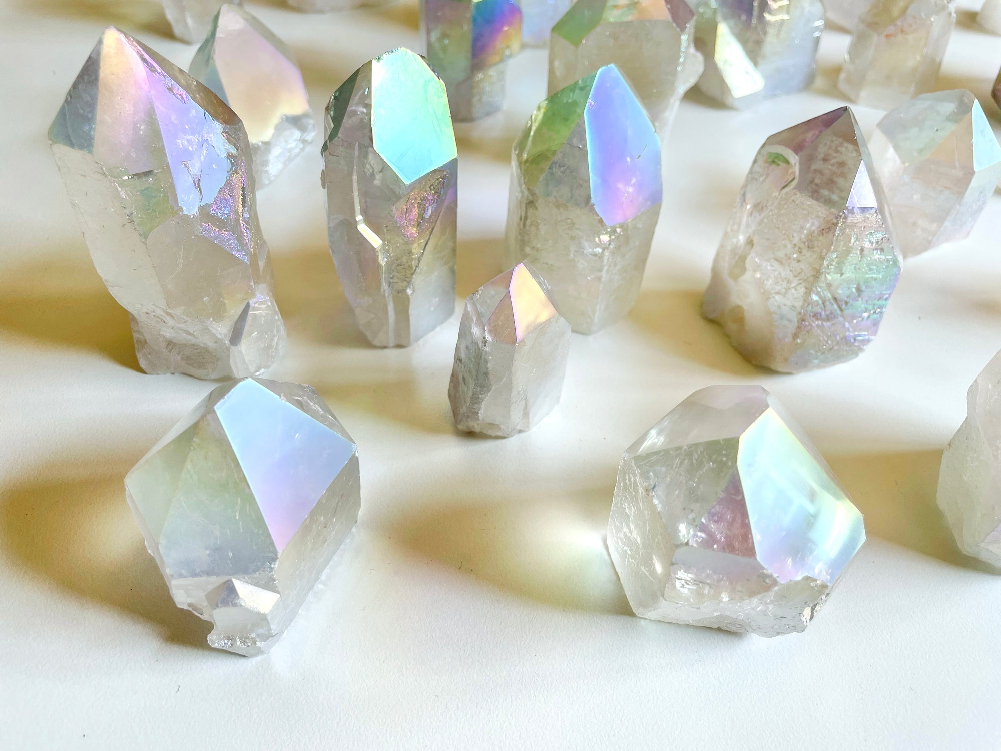 Aura Quartz Rough/Raw & Polished Points