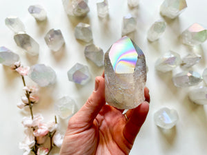 Aura Quartz Rough/Raw & Polished Points