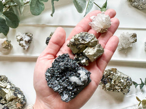 Pyrite with Sphalerite & Quartz || Peru