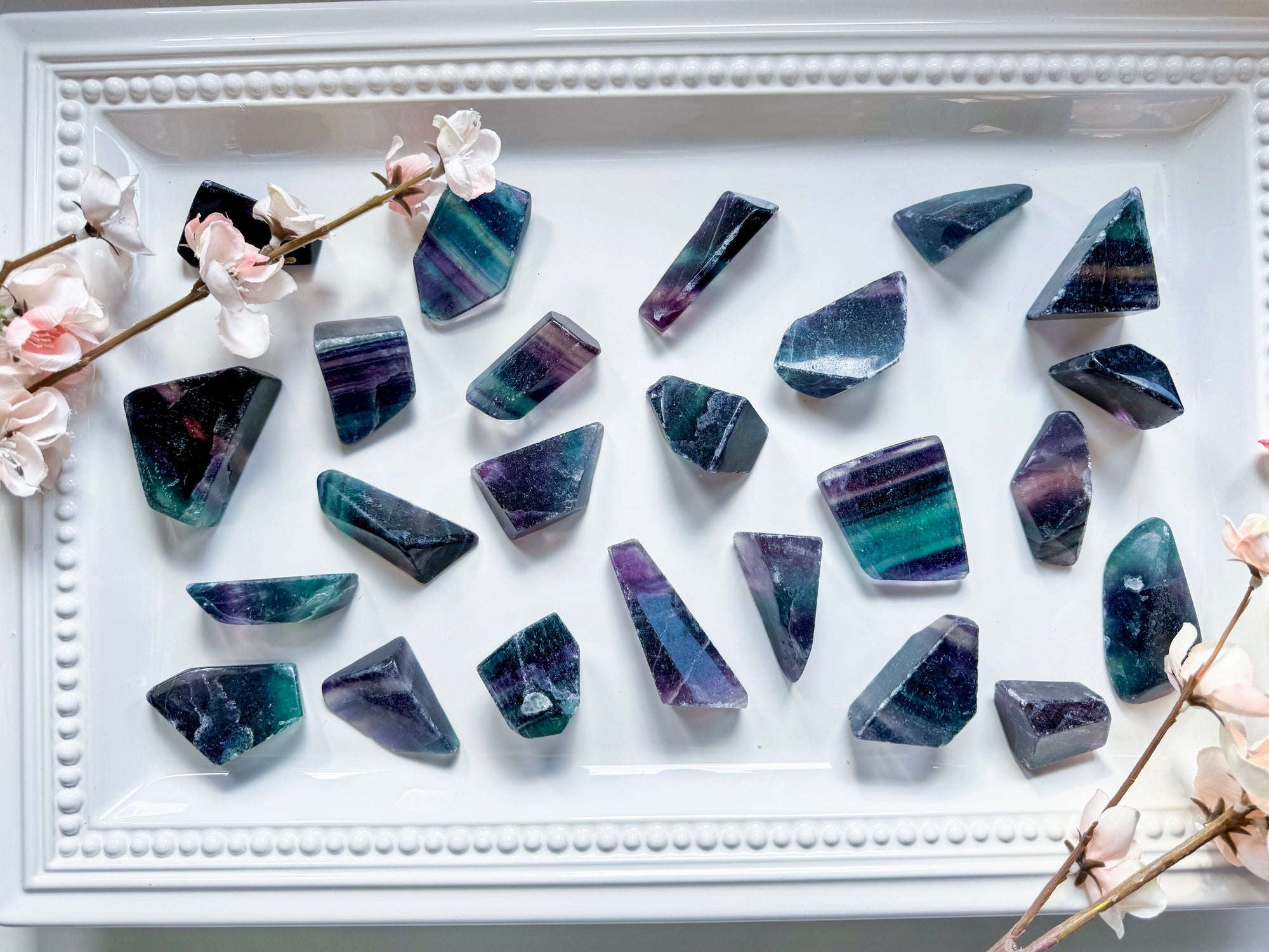 Rainbow Fluorite Pieces