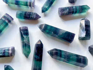 Rainbow Fluorite Points