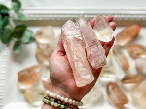 Pink & Golden Lemurian Points || Brazil