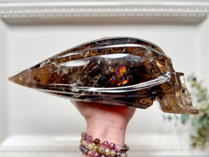 Smoky Quartz Skull Traveler || Brazil || Pitico