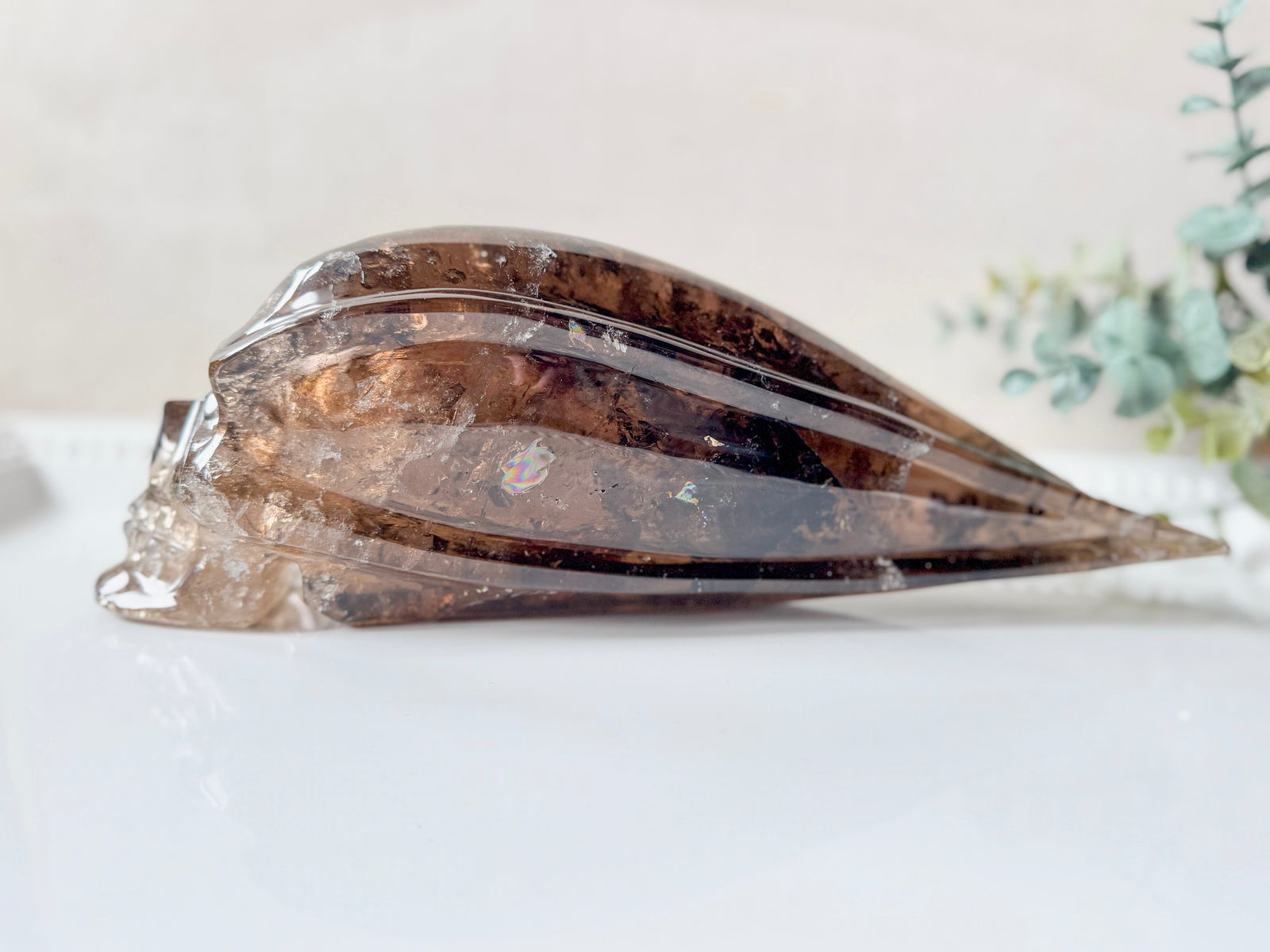 Smoky Quartz Skull Traveler || Brazil || Pitico