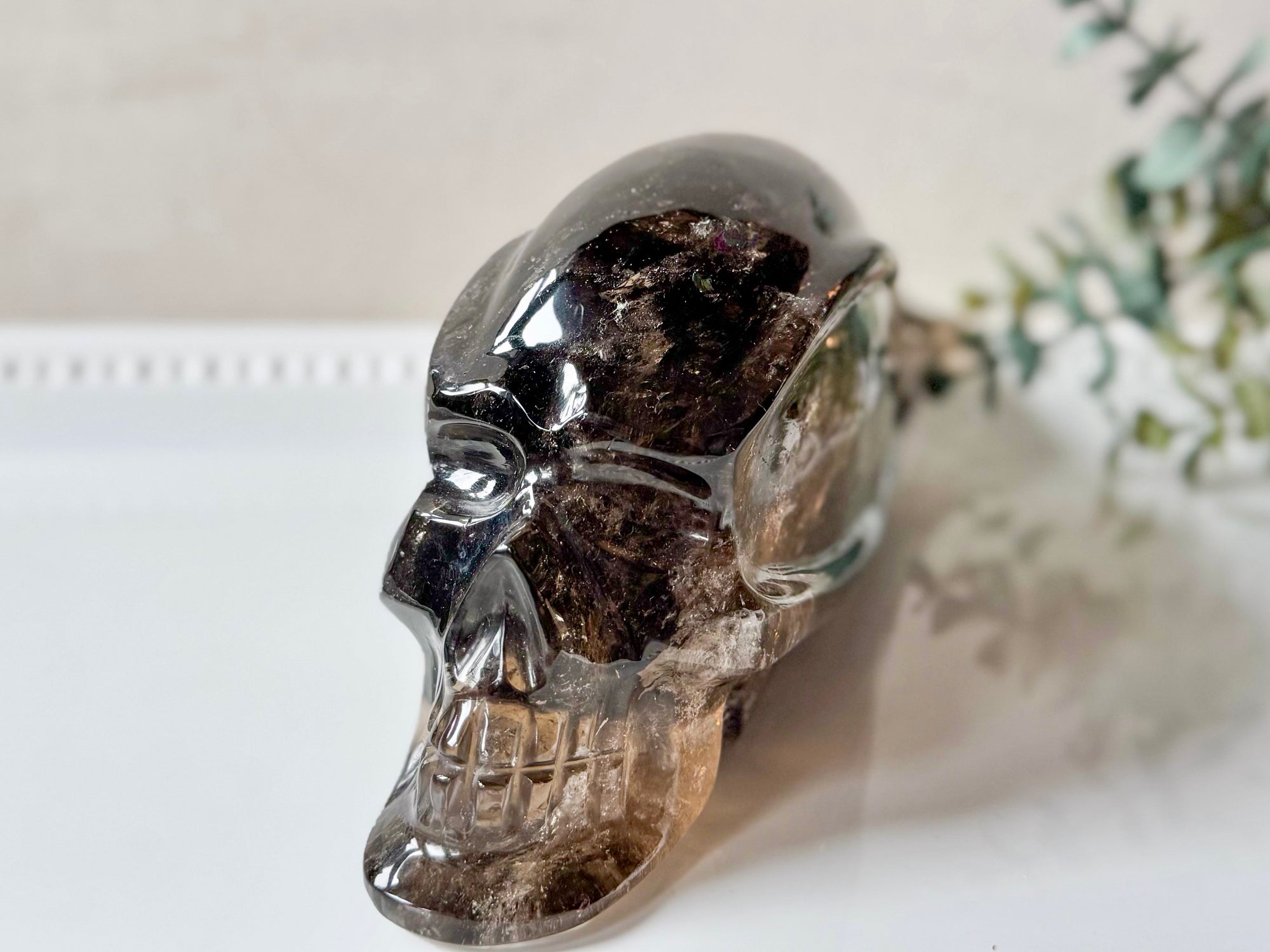 Smoky Quartz Skull Traveler || Brazil || Pitico