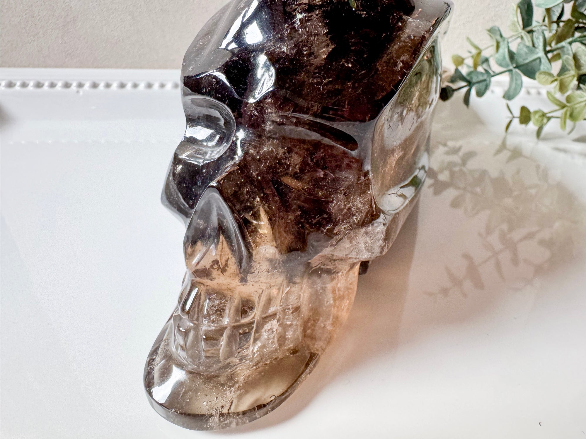 Smoky Quartz Skull Traveler || Brazil || Pitico