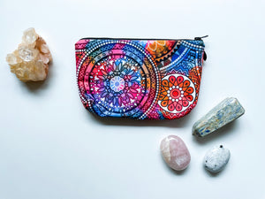 Mandala Pouch - Pink/Orange/Blue