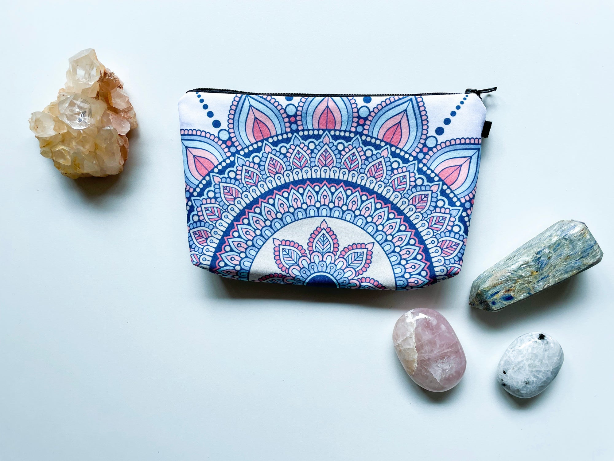 Mandala Pouch - White/Pastel Multi Color