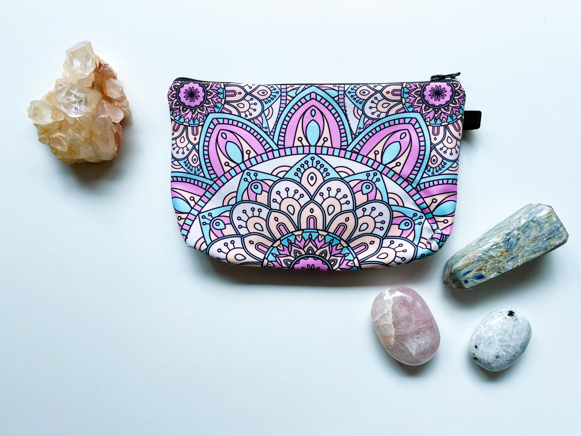 Mandala Pouch - Florescent Pink/Orange/Teal